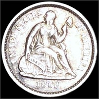 1862 Seated Liberty Half Dime UNC