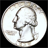 1939-S Washington Silver Quarter UNCIRCULATED