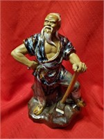 Pottery Asian Guy Statue