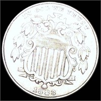 1883 Shield Nickel NEARLY UNCIRCULATED