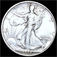 1916-D Walking Half Dollar UNCIRCULATED