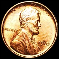 1910 Lincoln Wheat Penny UNC RED