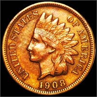 1908-S Indian Head Penny NEARLY UNC