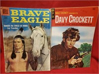 Davy Crockett & Brave Eagle Comic Books