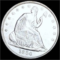 1864 Seated Liberty Half Dollar UNCIRCULATED