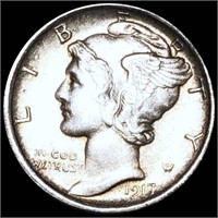 1917-D Mercury Silver Dime UNCIRCULATED