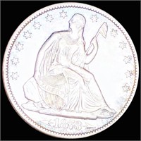 1873 Seated Liberty Half Dollar CLOSELY UNC
