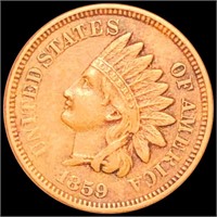 1859 Indian Head Penny CLOSELY UNC