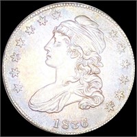 1836 Capped Bust Half Dollar CLOSELY UNC
