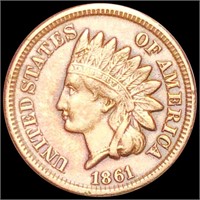 1861 Indian Head Penny NEARLY UNC