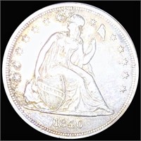1840 Seated Liberty Dollar ABOUT UNCIRCULATED