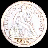 1844 Seated Liberty Dime LIGHTLY CIRCULATED