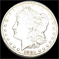 1881-CC Morgan Silver Dollar CLOSELY UNC
