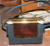 1950's Volupte Swinglok Compact Purse- Gold Tone