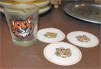 Tony the Tiger Low Ball Glass & Paper Coasters