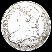 1809 Capped Bust Half Dollar NICELY CIRCULATED