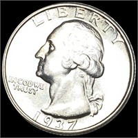 1937-S Washington Silver Quarter UNCIRCULATED