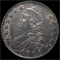 1818/7 Capped Bust Half Dollar CLOSELY UNC