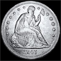 1847 Seated Liberty Dollar UNCIRCULATED