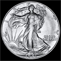 1941-S Walking Liberty Half Dollar UNC