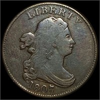 1807 Draped Bust Half Cent NICELY CIRCULATED