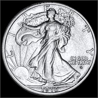 1916-D Walking Liberty Half Dollar UNC