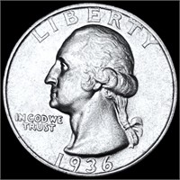 1936-S Washington Silver Quarter UNC