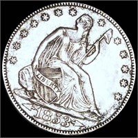 1853-O Seated Liberty Half Dollar NEARLY UNC