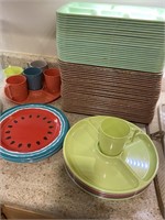 Cafeteria trays, divided plates, etc