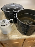 Granite coffee pot, canners