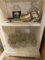 Jars, lids, jar grabber