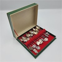 Box of Vintage Souvenir Spoons