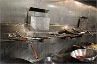 Lot of Wok Ladles and Strainers