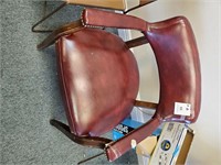 Arm Chair, Burgundy