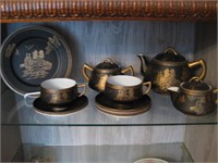 Lithophane Japanese Tea Set 5" Tall Tea Pot