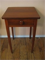18.5"x 18.5" 29.5" Antique Side Table W/Drawer