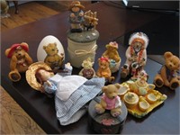 Assorted Collectible Figurines As Shown Tallest 5.