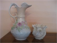 Two Belleek Collectibles As Pictured 9" Tallest