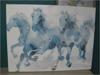 40"x 30" Horse Print On Canvas