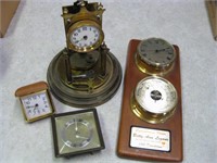 Lot Of Clock Parts & Barometers As Shown Untested