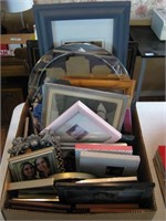 Box Full Of Picture Frames & Instant Family