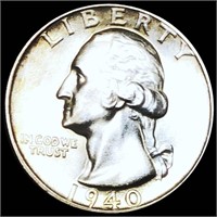 1940-D Washington Silver Quarter UNCIRCULATED