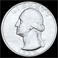1932-D Washington Silver Quarter CLOSELY UN