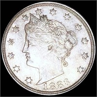 1883 Liberty Victory Nickel CLOSE UNC W CENTS