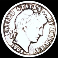 1909-D Barber Silver Dime NICELY CIRCULATED