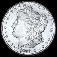 1888-S Morgan Silver Dollar ABOUT UNC