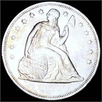 1860-O Seated Liberty Dollar XF+