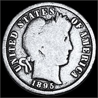 1895-S Barber Silver Dime NICELY CIRCULATED