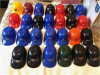LOT OF 27 MLB PLASTIC SOUVENIR CAPS BASEBALL HATS