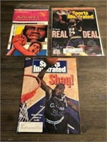 3 SHAQ O'NEAL SPORTS ILLUSTRATED 91, 92 & comic